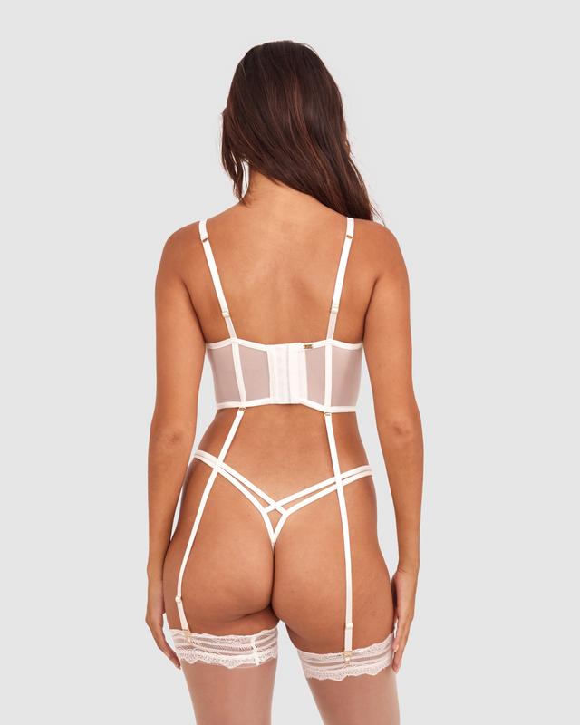 Vamp Strung Up Unlined Delight Corset - Ivory