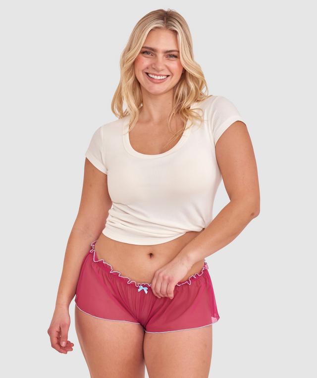 Ileana French Knicker - Dark Pink