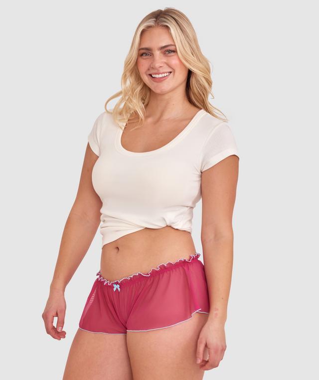 Ileana French Knicker - Dark Pink