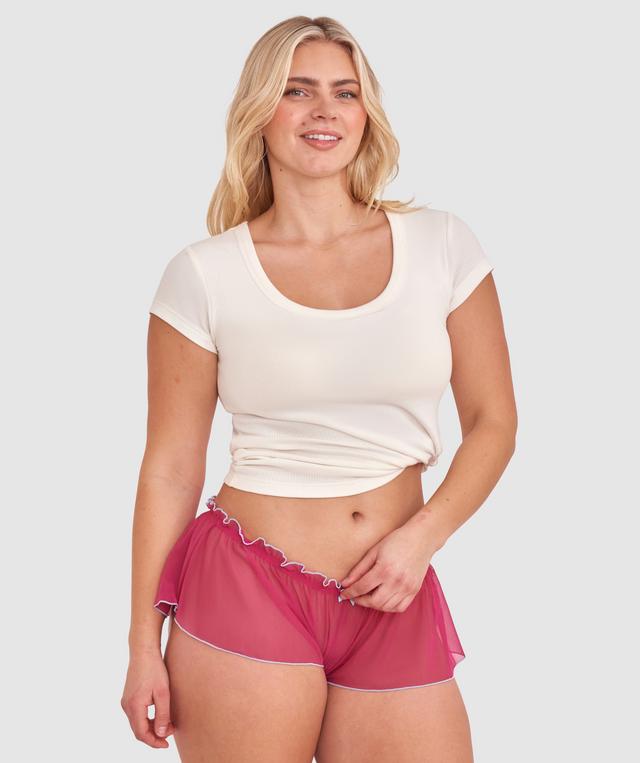 Ileana French Knicker - Dark Pink