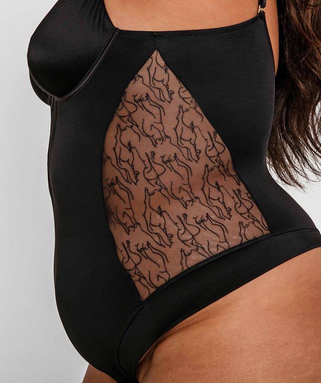 In The Nude Sleeveless Bodysuit - Black