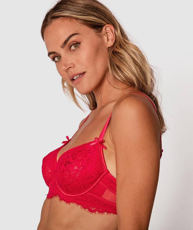 Indulge Underwire Bra - Red