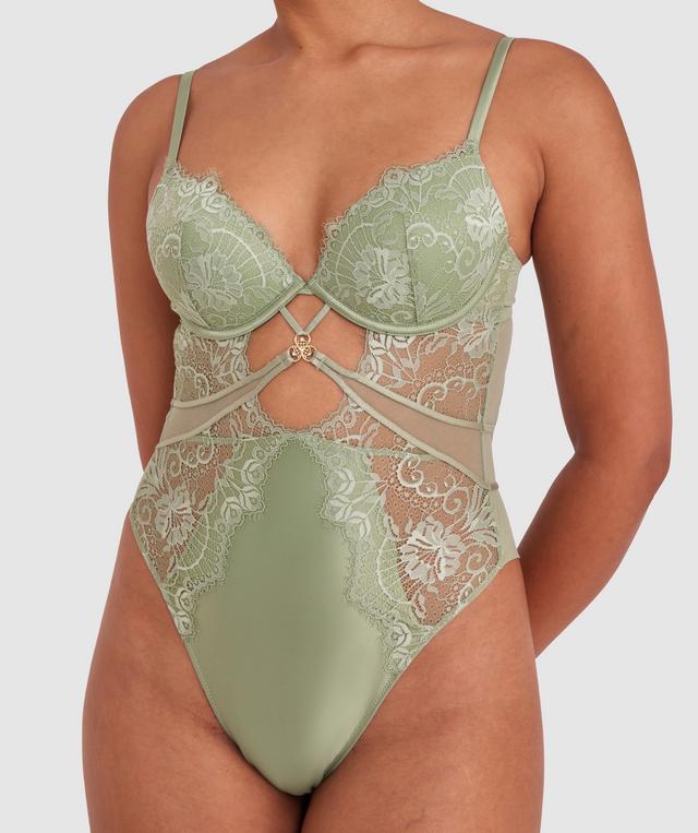 Ingrid Push Up Bodysuit - Khaki