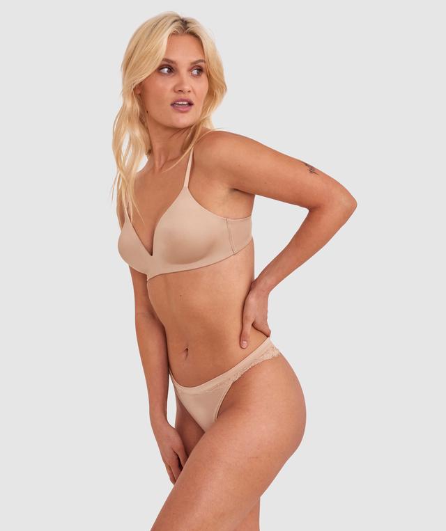 Inner Essence Contour Plunge Wirefree Bra - Nude 2