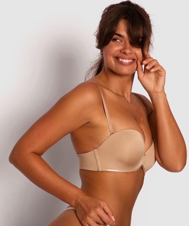 Inner Essence Devilish Push Up Strapless Bra - Nude