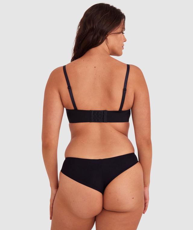 Inner Essence Full Cup Strapless Bra - Black