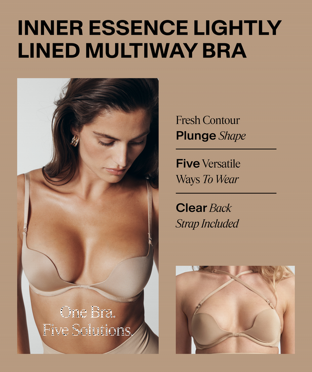 Inner Essence Lightly Lined Multiway Bra - Nude 2
