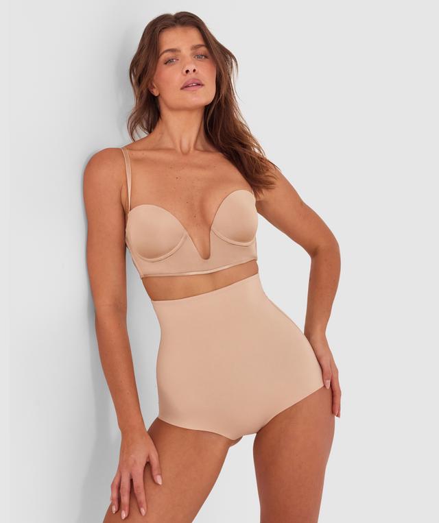 Inner Essence Strapless Plunge Bra - Nude 2