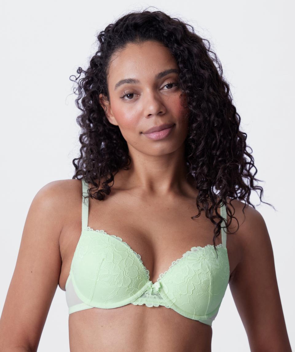 Isla Push Up Bra - Light Green