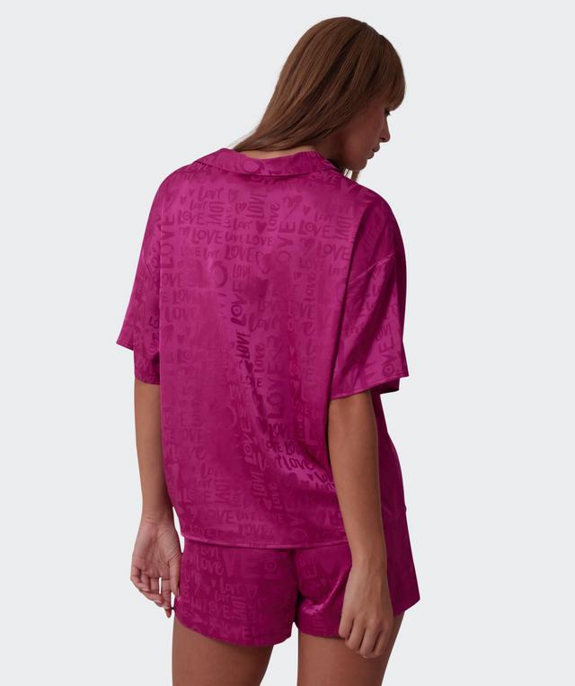 Jacqui Short Sleeve Shirt - Magenta