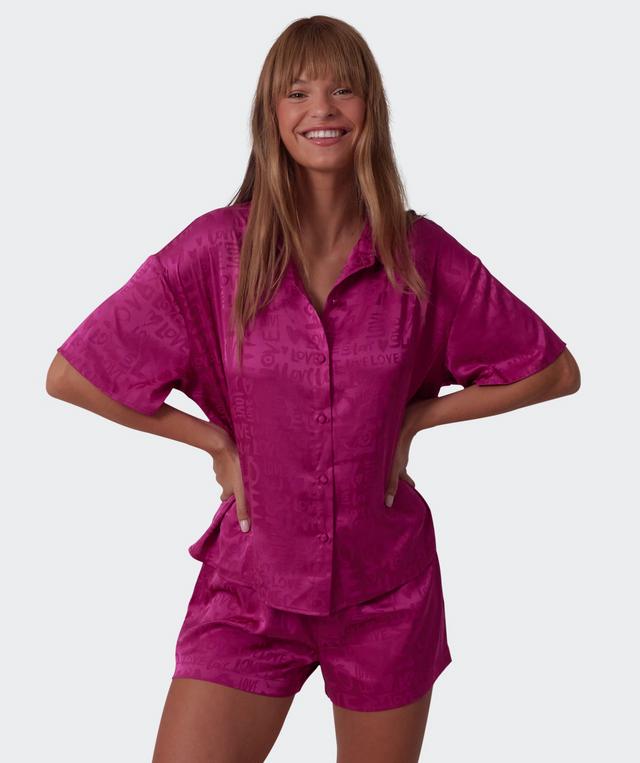 Jacqui Short Sleeve Shirt - Magenta