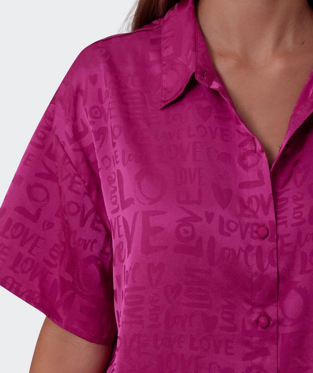 Jacqui Short Sleeve Shirt - Magenta