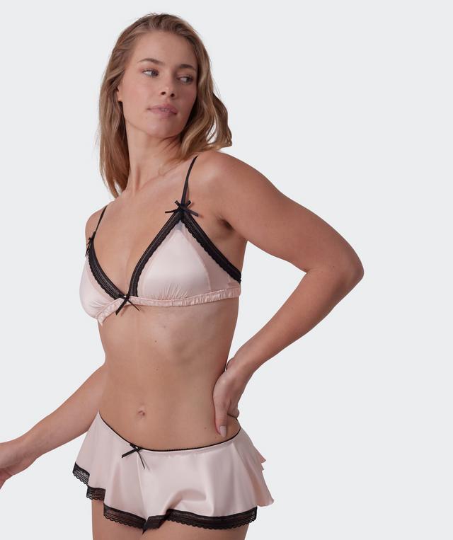 Jadey Bralette - Oatmeal Black