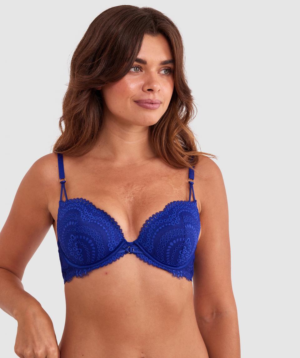Janine Push Up Bra - Navy