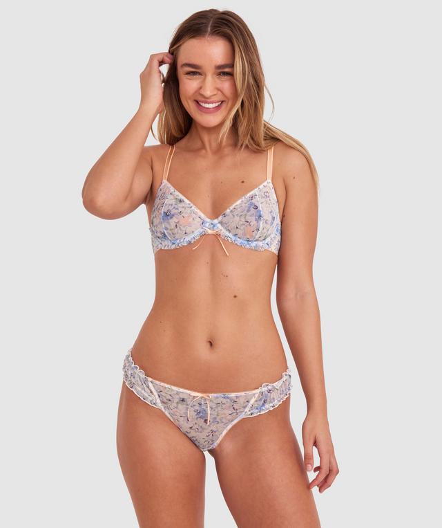 Jessica High Leg G String - Print Floral