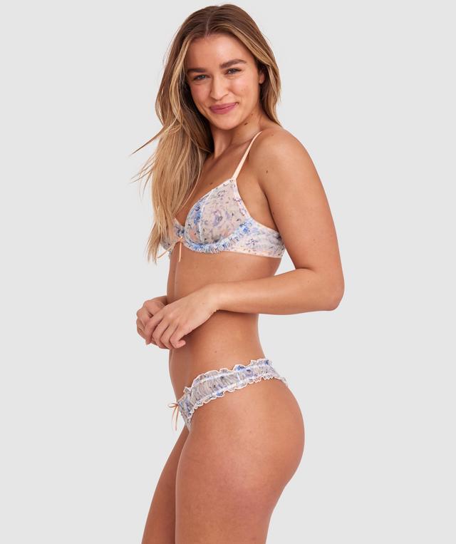 Jessica High Leg G String - Print Floral