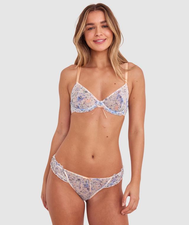 Jessica High Leg G String - Print Floral