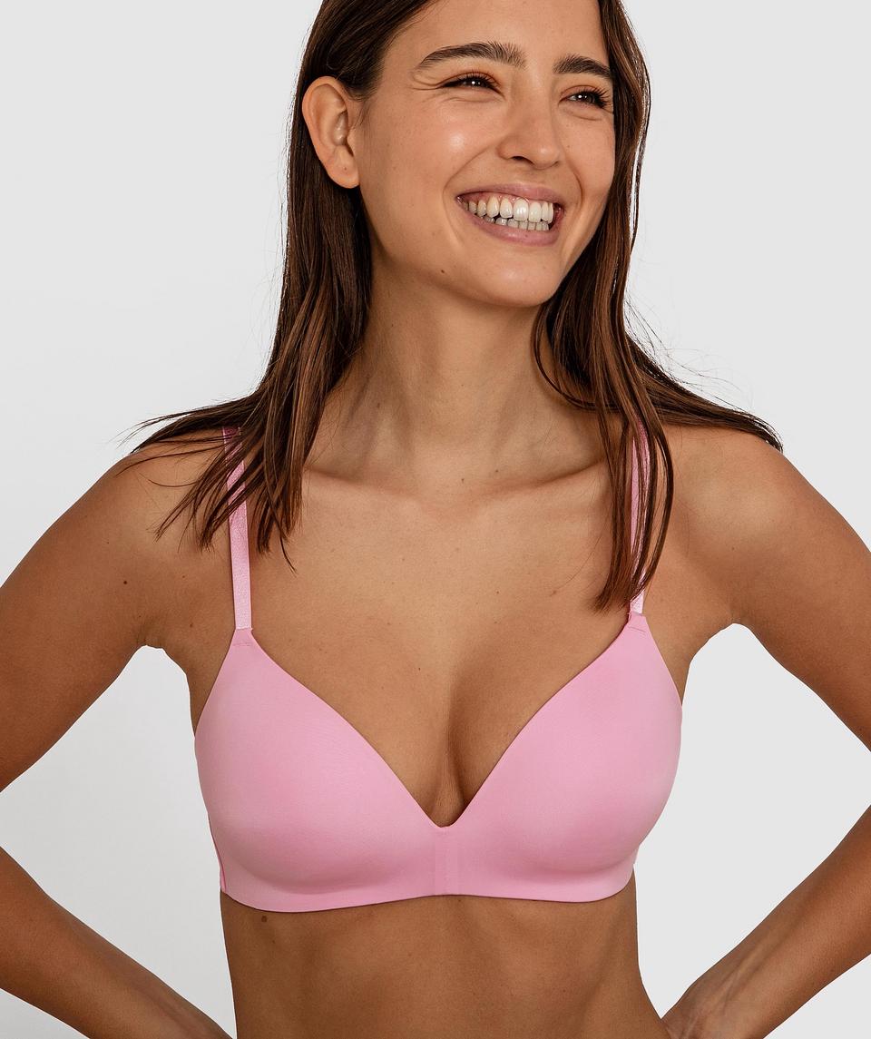 Jewel Wirefree Contour Bra - Light Pink