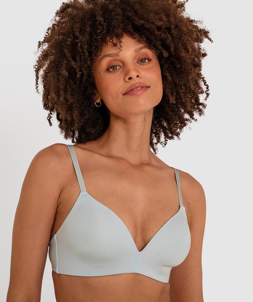 Jewel Contour Wirefree Bra - Light Blue