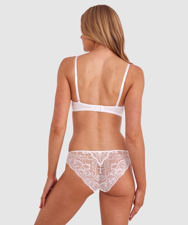 Jewel Wirefree Contour Bra - White/Nude