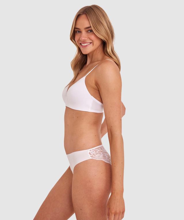 Jewel Wirefree Contour Bra - White/Nude