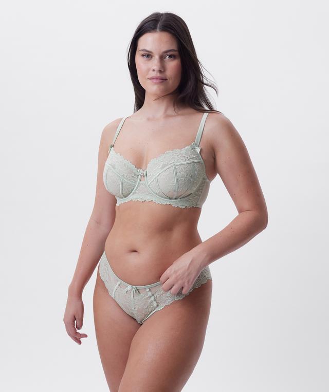 Bethany Brazilian Knicker - Light Green
