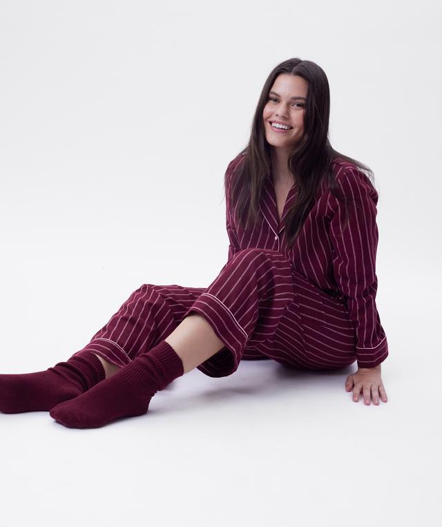 Chunky Rib Socks - Berry