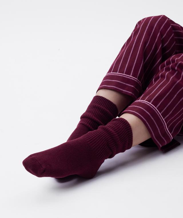 Chunky Rib Socks - Berry