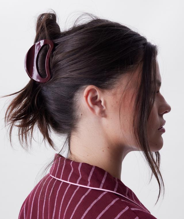 Round Clip With Logo - Berry