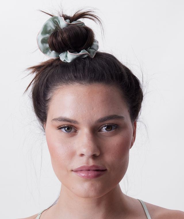 Scrunchie With Piping - Light Green