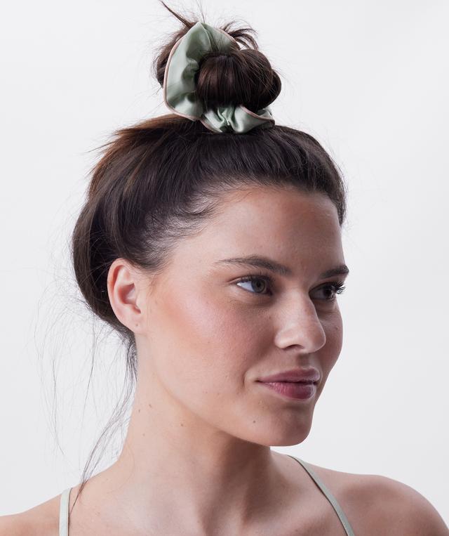 Scrunchie With Piping - Light Green