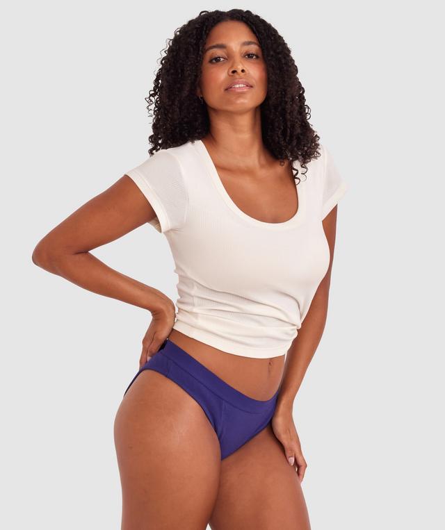 Jodie High Leg Brazilian Knicker - Dark Blue