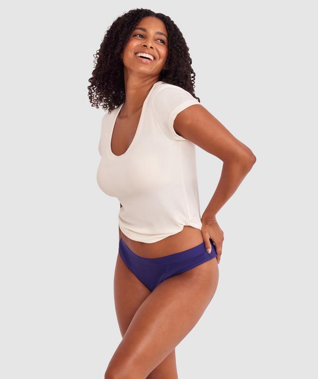 Jodie High Leg Brazilian Knicker - Dark Blue