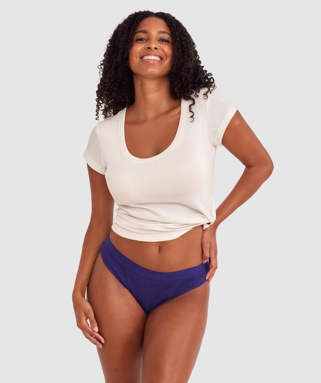 Jodie High Leg Brazilian Knicker - Dark Blue