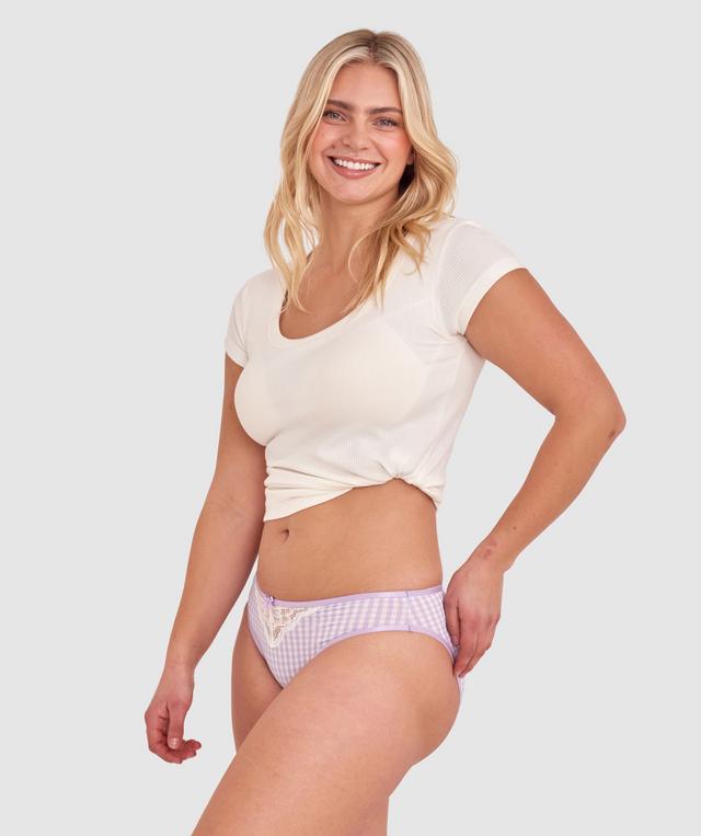 Jordan Bikini Knicker - Purple Check