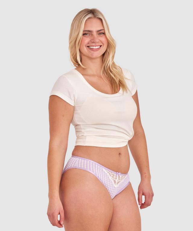 Jordan Bikini Knicker - Purple Check