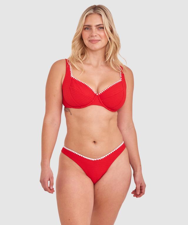Julianna Brazilian Bikini Bottom - Red