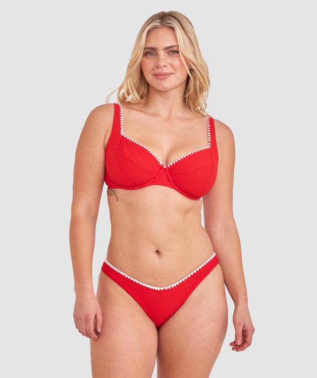 Julianna Brazilian Bikini Bottom - Red