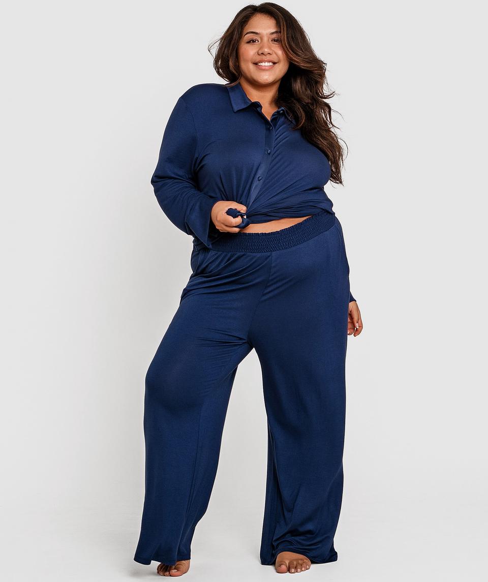 Kaede Long Sleeve Shirt - Navy