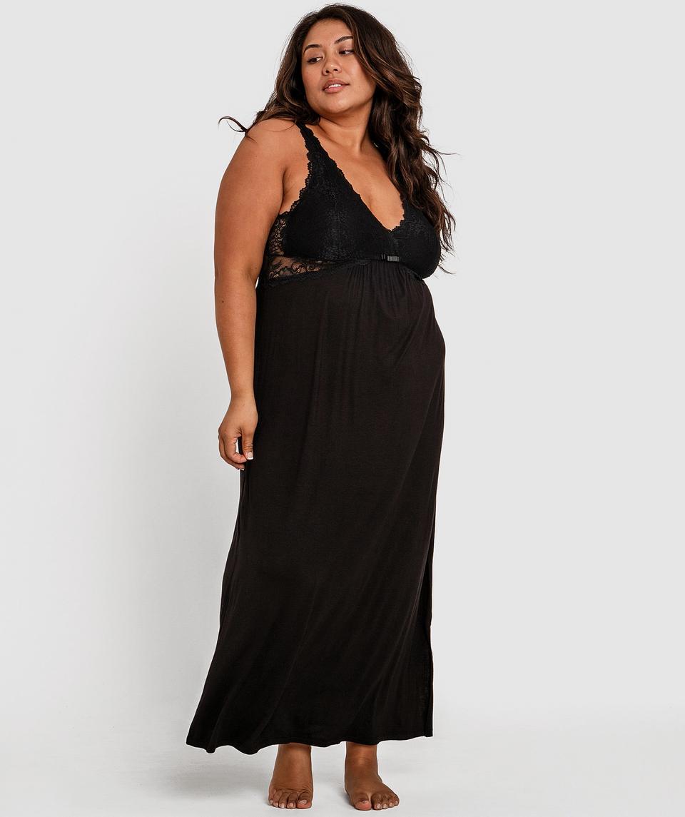 Kaede Long Slip - Black