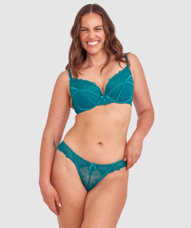 Kelsey Brazilian Knicker - Dark Green
