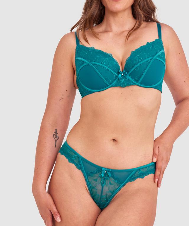 Kelsey Brazilian Knicker - Dark Green