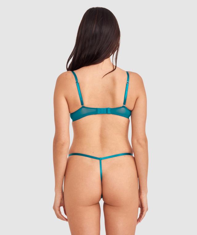 Kelsey High Leg String - Dark Green