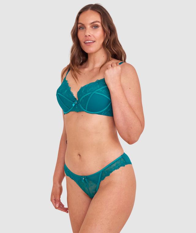 Kelsey Push Up Bra - Dark Green