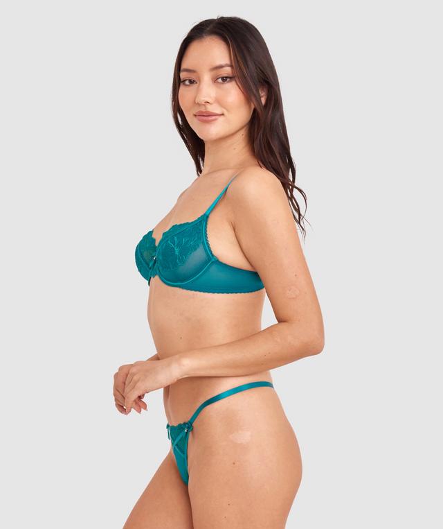 Kelsey Unlined Bra - Dark Green
