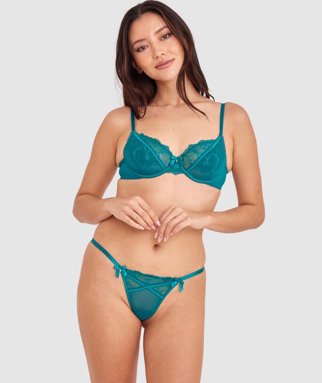 Kelsey Unlined Bra - Dark Green
