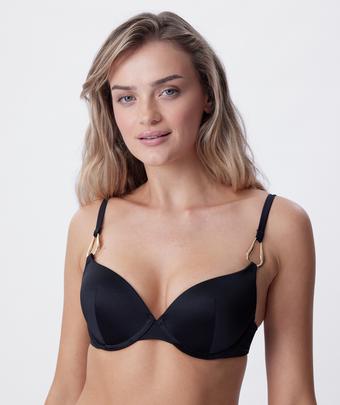 Kos Push Up Swim Top - Black (BLACK)