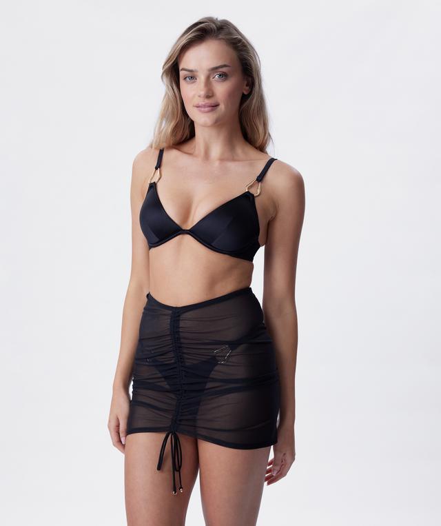 Kos Swim Coverup Skirt - Black