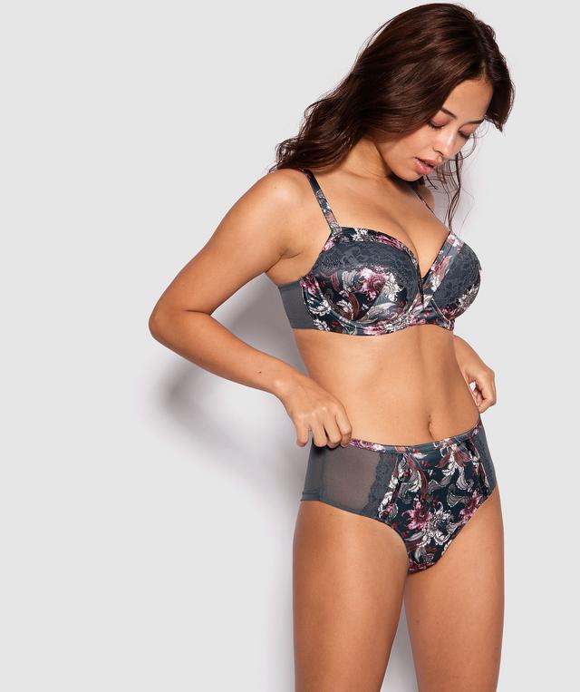 Labyrinth Full Cup Balconette Bra - Paisley Print