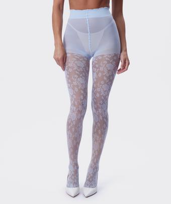 Lace Tights - Light Blue (LIGHT BLUE)